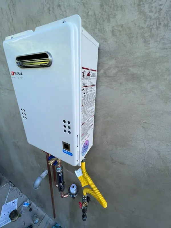 Tankless water heater installation for La Costa Oaks homes